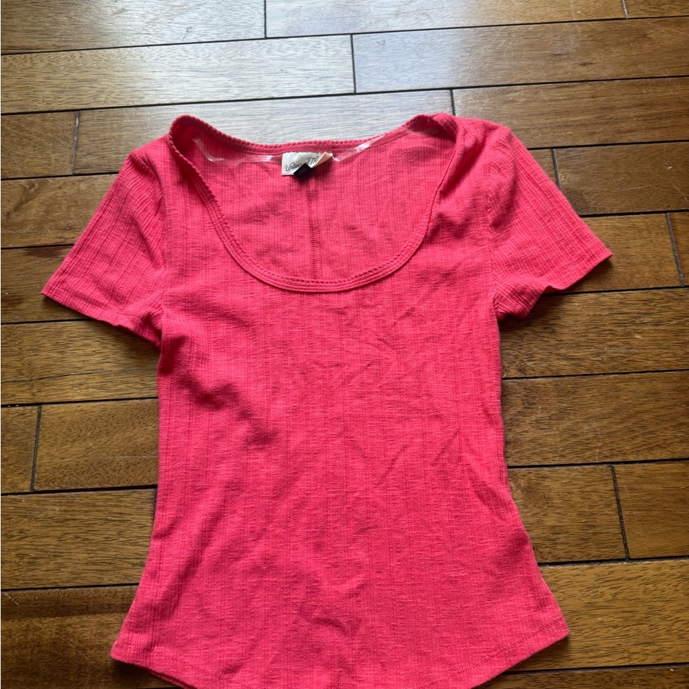 (BOGO) Universal Thread Coral Ribbed Bodysuit